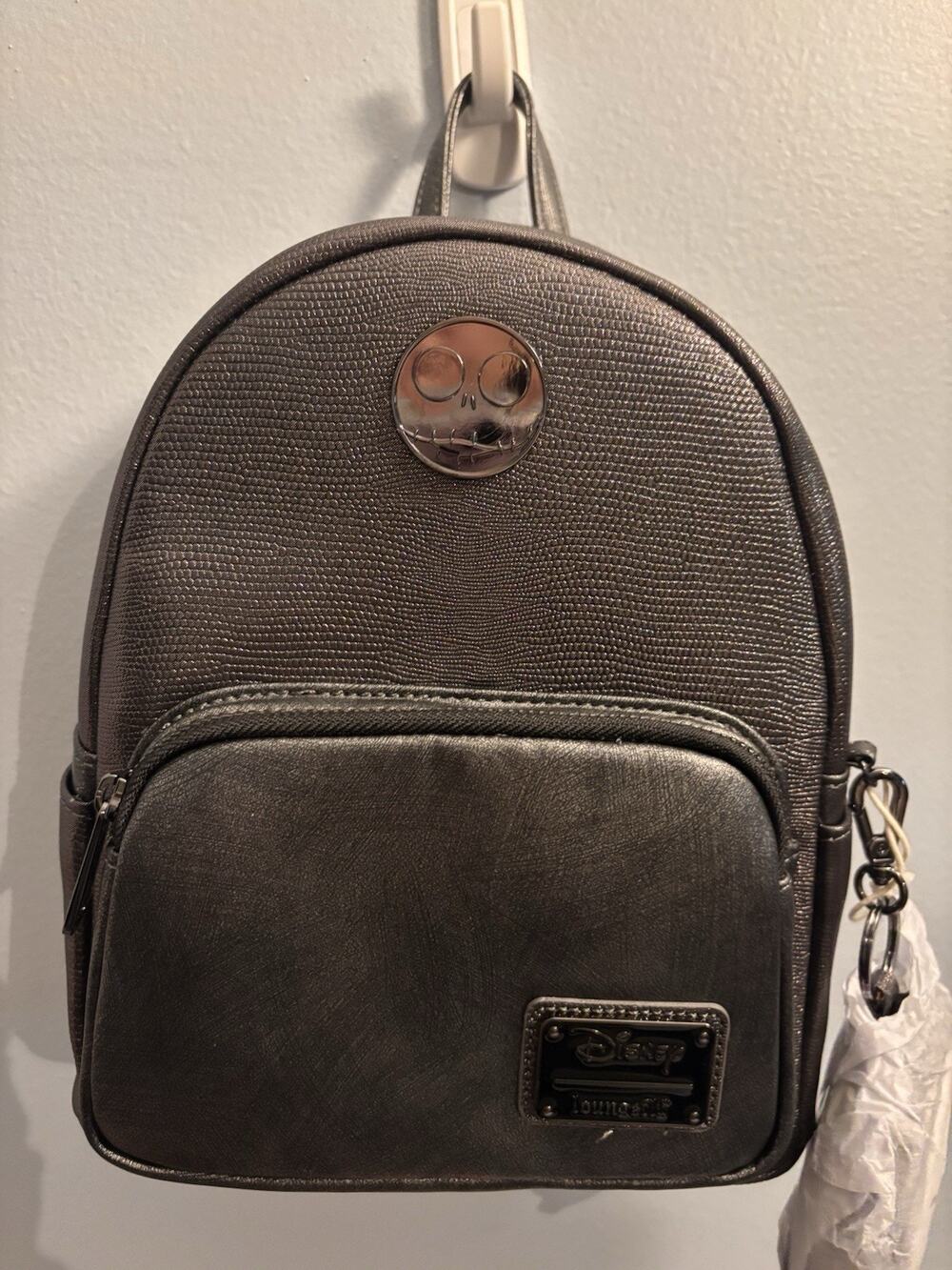 Loungefly Nightmare Before Jack Skellington Textured Mini Backpack w/Coin Purse
